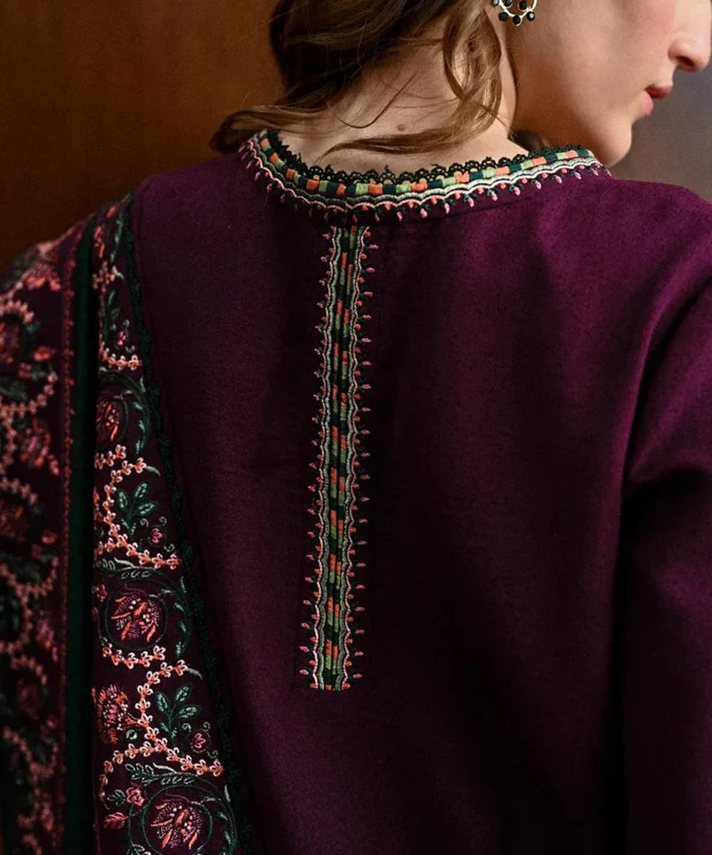 3PC Embroidered Shirt with Embroidered Dupatta-5168