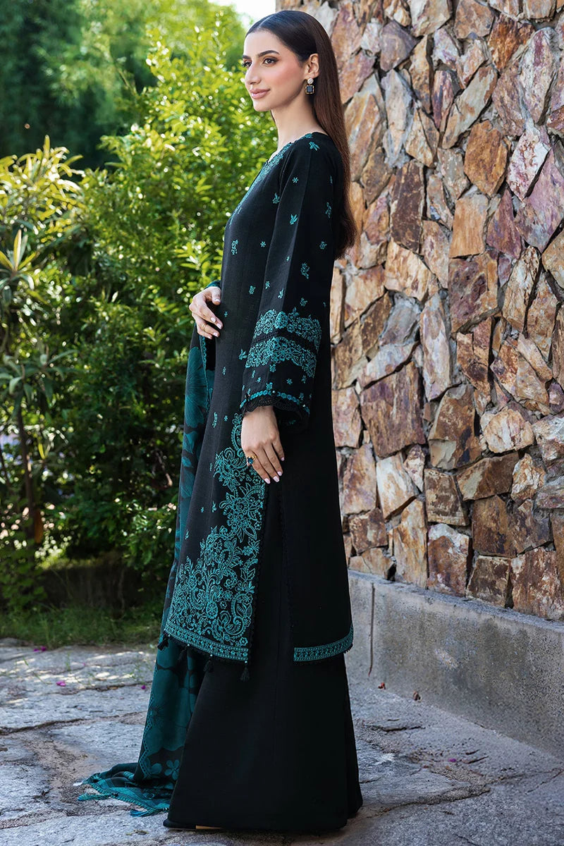 Lawn-3PC Embroidered Shirt with Digital Printed Jauqard Dupatta- 5098