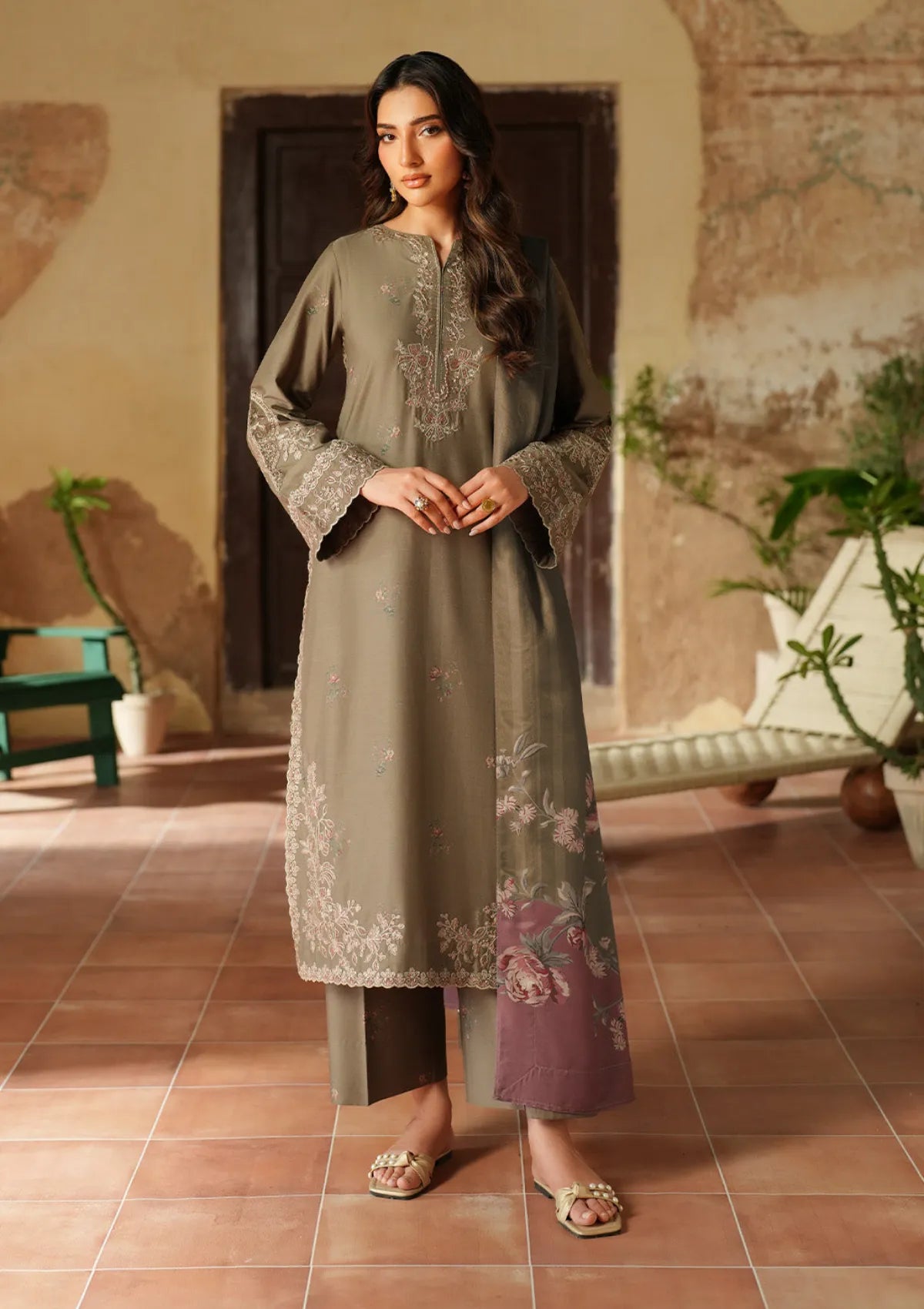 LUXURY PREMIUM EMB 3PC LAWN COLLECTION 2026