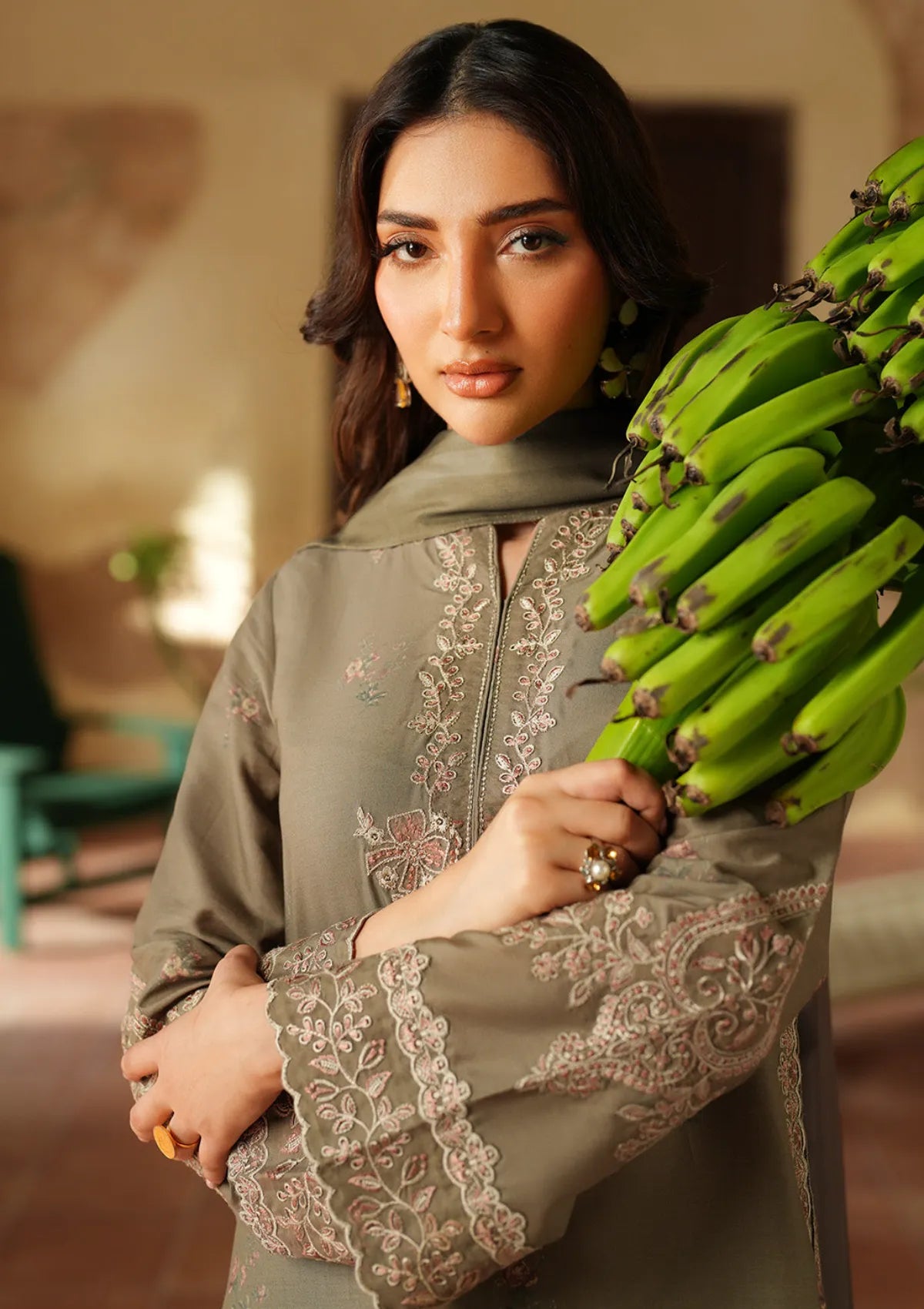 LUXURY PREMIUM EMB 3PC LAWN COLLECTION 2026