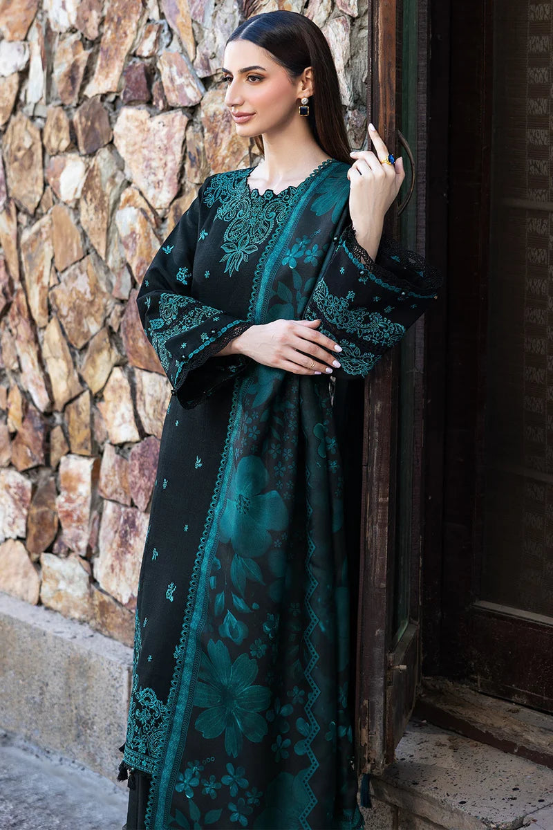 Lawn-3PC Embroidered Shirt with Digital Printed Jauqard Dupatta- 5098
