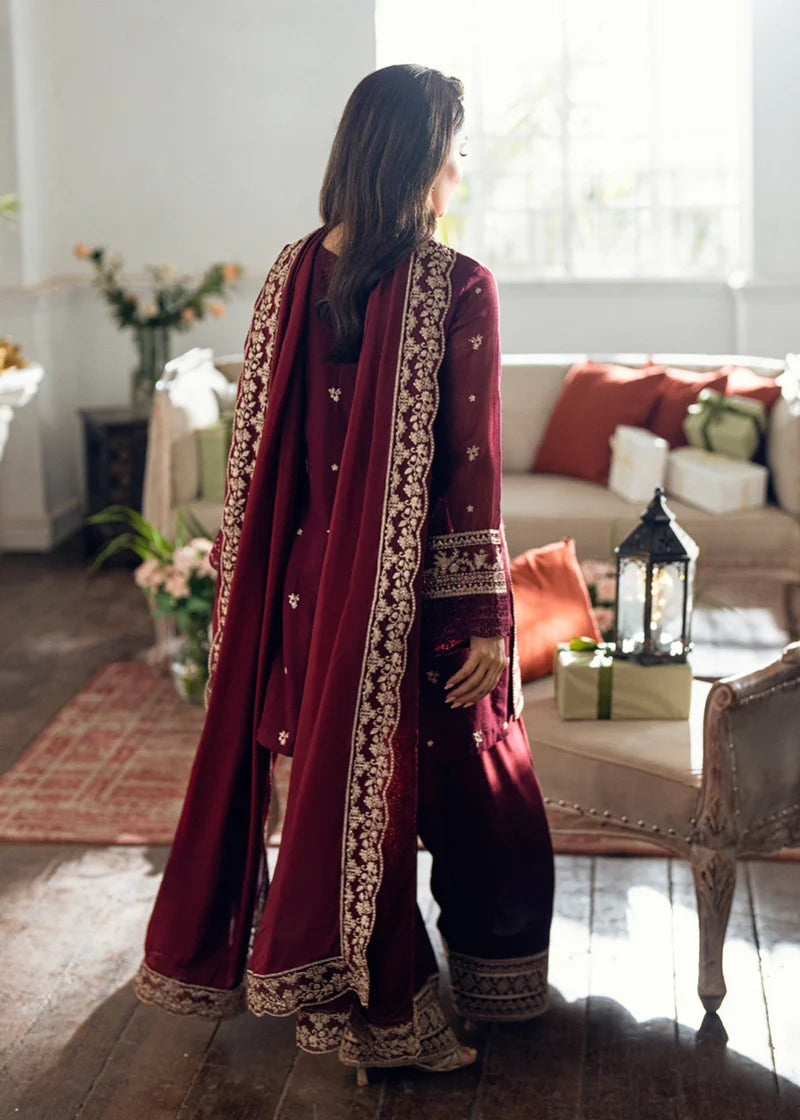 Lawn-3PC Embroidered Shirt With Embroidered Cotton Viscose Dupatta-5169