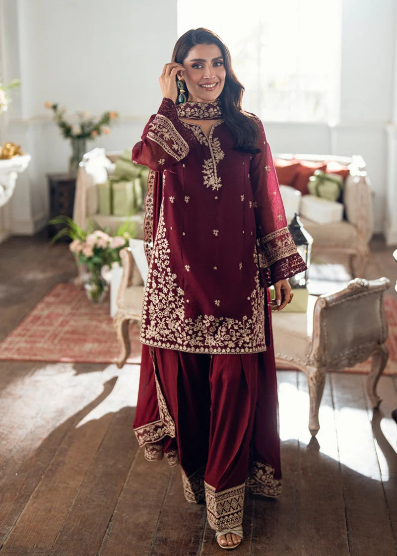 Lawn-3PC Embroidered Shirt With Embroidered Cotton Viscose Dupatta-5169