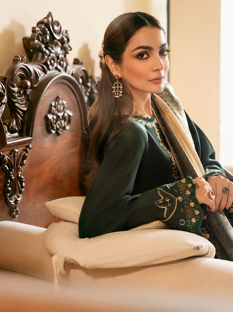 Lawn-3PC Embroidered Shirt with Digital Printed Jacquard Dupatta-5042