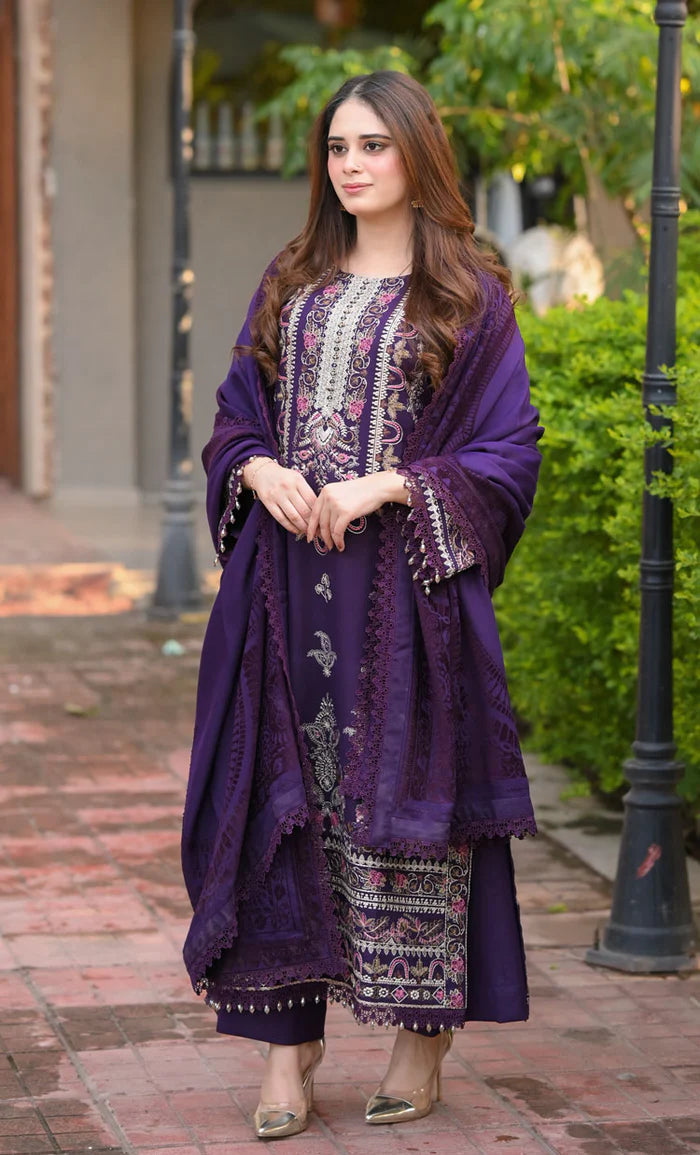 LUXURY PREMIUM EMB  3PC LAWN 2026