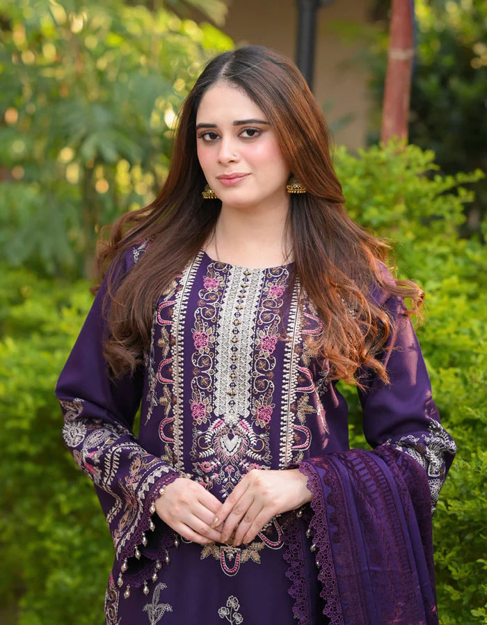 LUXURY PREMIUM EMB  3PC LAWN 2026