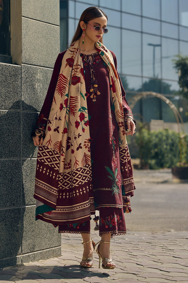 Lawn-3PC Embroidered with Digital Printed Jacquard Dupatta-5021