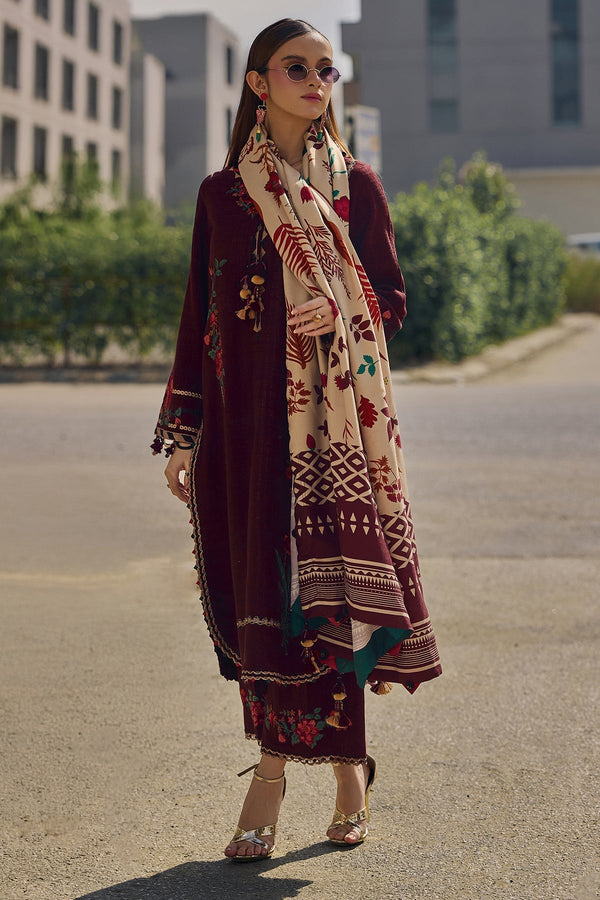 Lawn-3PC Embroidered with Digital Printed Jacquard Dupatta-5021