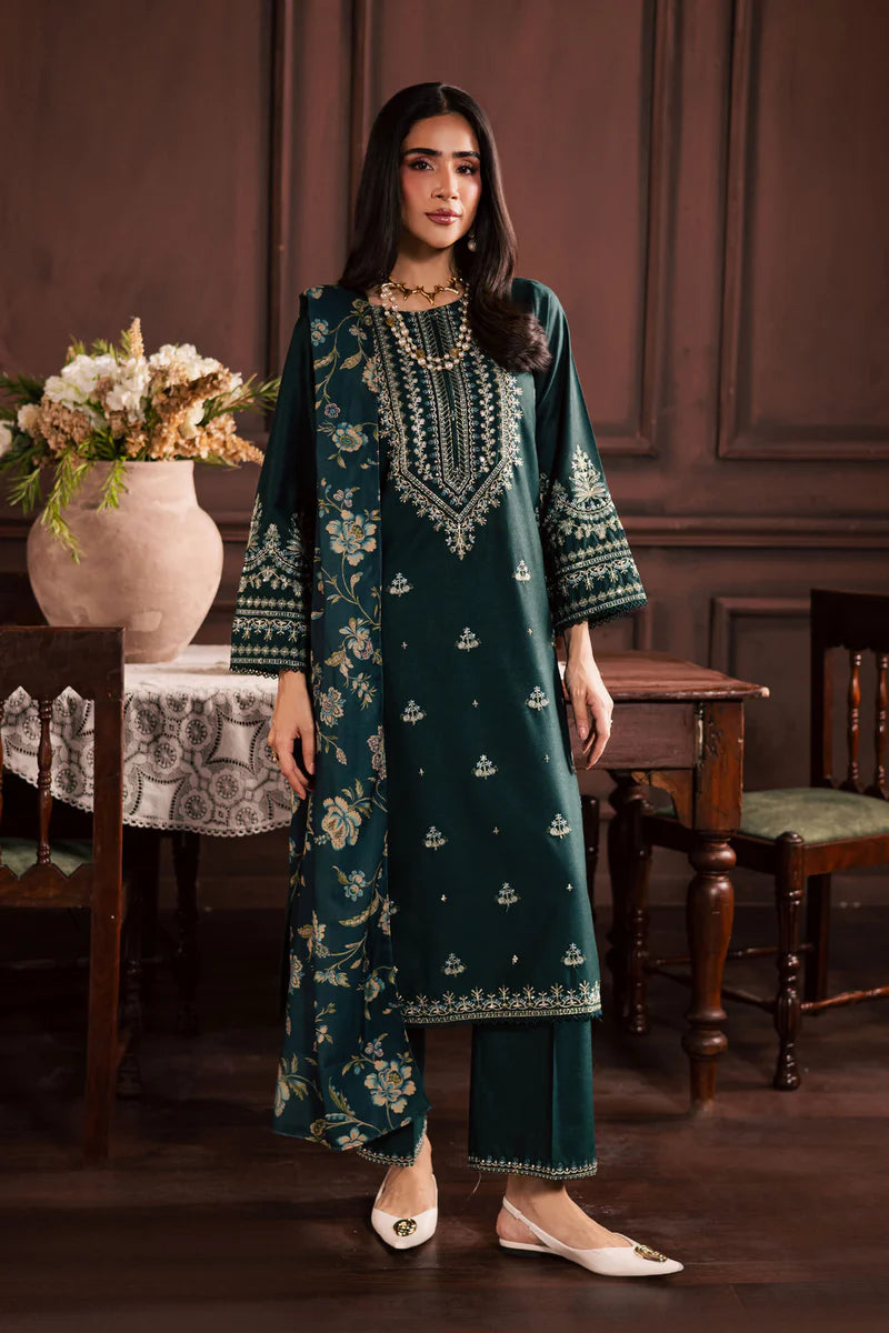 Lawn-3PC Embroidered Shirt with Digital Printed Jacquard Dupatta-5070