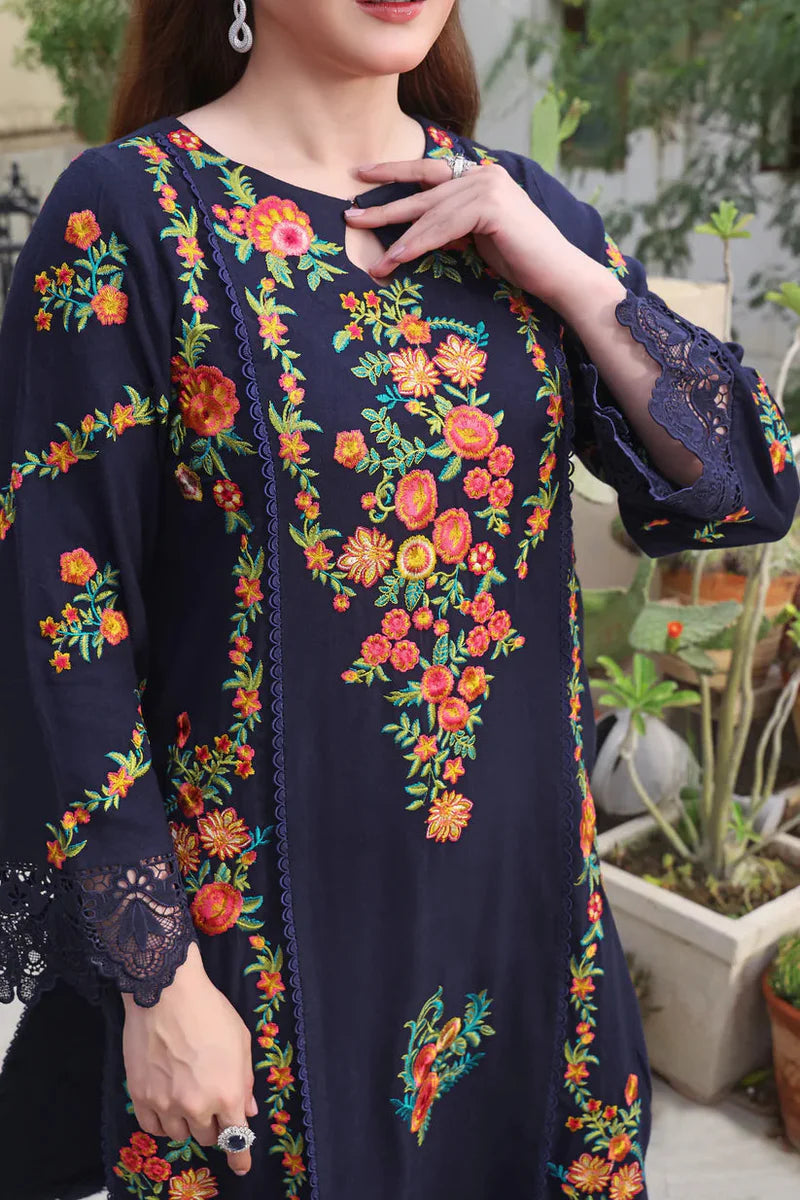 Lawn-3PC Embroidered Shirt with Digital Printed Jauqard Dupatta- 5131
