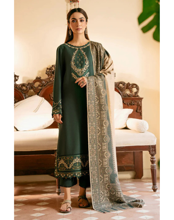 Lawn-3PC Embroidered Shirt with Digital Printed Jacquard Dupatta-5042