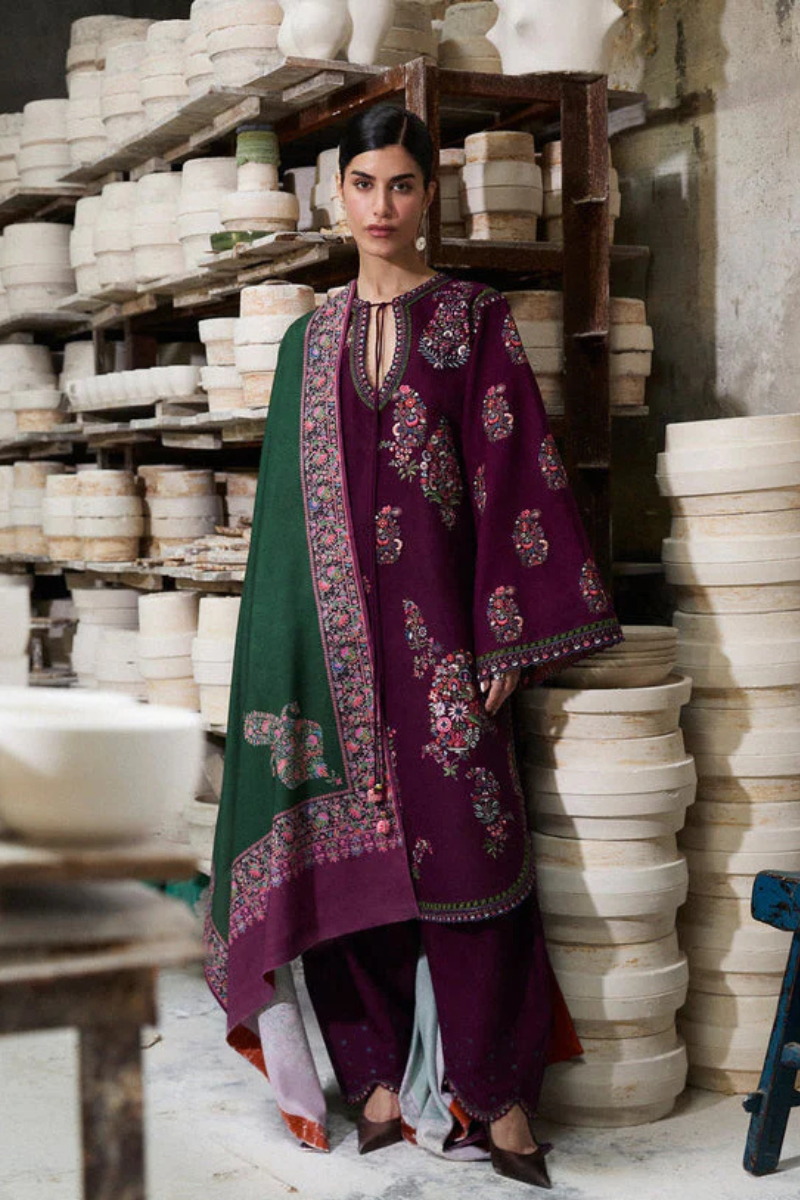 Lawn-3PC Embroidered Shirt With Digital Printed Jauqard Dupatta-5119