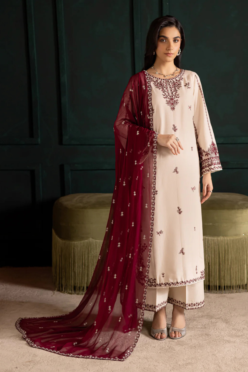 LUXURY PREMIUM EMB 3PC LAWN COLLECTION 2026