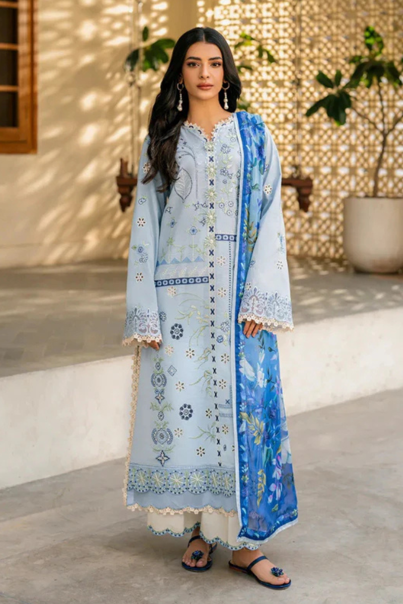 LUXURY PREMIUM EMB 3PC LAWN COLLECTION 2026