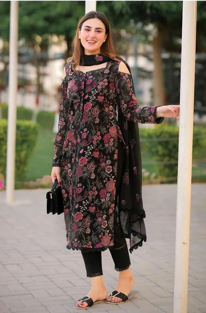 LUXURY PREMIUM EMB 3PC LAWN COLLECTION 2026