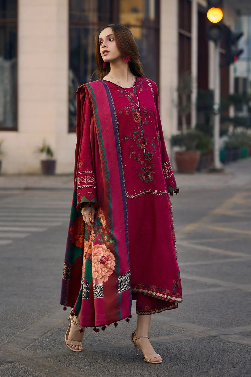 Lawn-3PC Embroidered Shirt with Digital Printed Jacquard Dupatta-5069