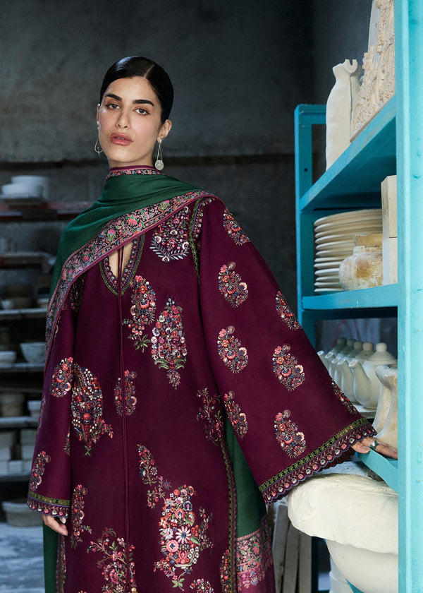 Lawn-3PC Embroidered Shirt With Digital Printed Jauqard Dupatta-5119